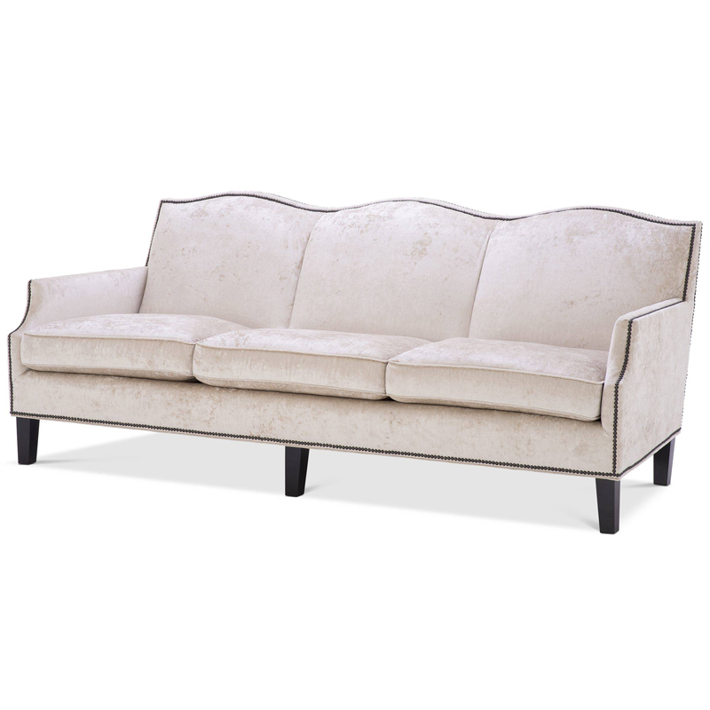Диван Eichholtz Sofa Merlin Кремовый Латунь Черный Диван Eichholtz Sofa Merlin Кремовый Латунь Черный в Волгограде | Loft Concept