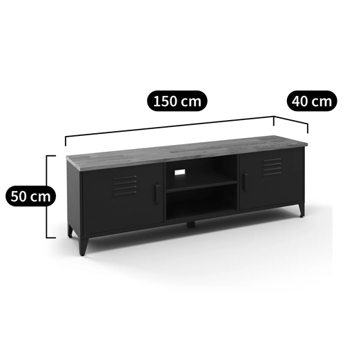 ТВ-тумба из металла и столешницей из массива дуба Metal Wood TV-Stand ТВ-тумба из металла и столешницей из массива дуба Metal Wood TV-Stand в Волгограде