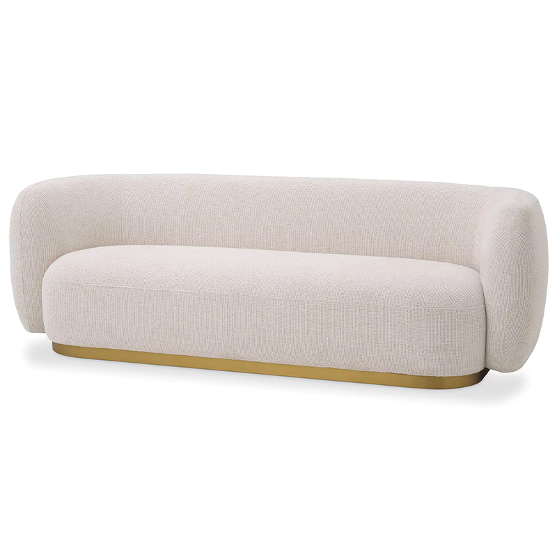 Диван Eichholtz Sofa Roxy Кремовый Латунь в Волгограде | Loft Concept 