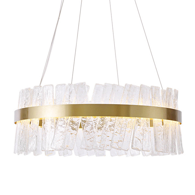 Люстра Ice Plates Chandelier Золотой Прозрачный Люстра Ice Plates Chandelier Золотой Прозрачный в Волгограде | Loft Concept