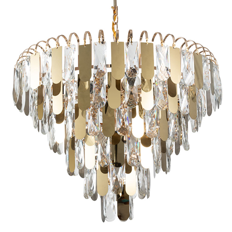 Люстра Beverly Chandelier 54 Золотой Прозрачный Люстра Beverly Chandelier 54 Золотой Прозрачный в Волгограде | Loft Concept
