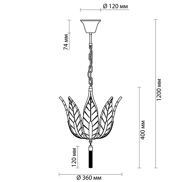 Люстра Glass Petals Chandelier 36 Люстра Glass Petals Chandelier 36 в Волгограде