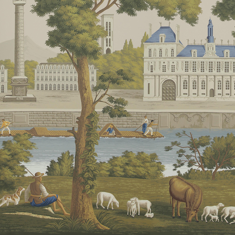 Обои ручная роспись Monuments of Paris Roberts on scenic paper Обои ручная роспись Monuments of Paris Roberts on scenic paper в Волгограде | Loft Concept