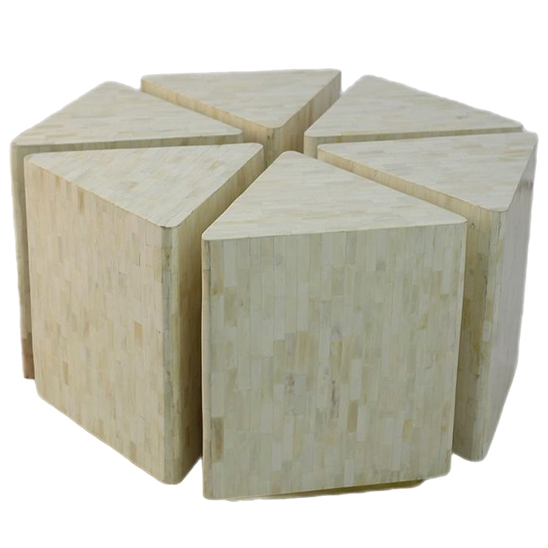 Модульный Кофейный Стол инкрустированный Костью BONE INLAY Coffee Table Бежевый Белый Модульный Кофейный Стол инкрустированный Костью BONE INLAY Coffee Table Бежевый Белый в Волгограде | Loft Concept