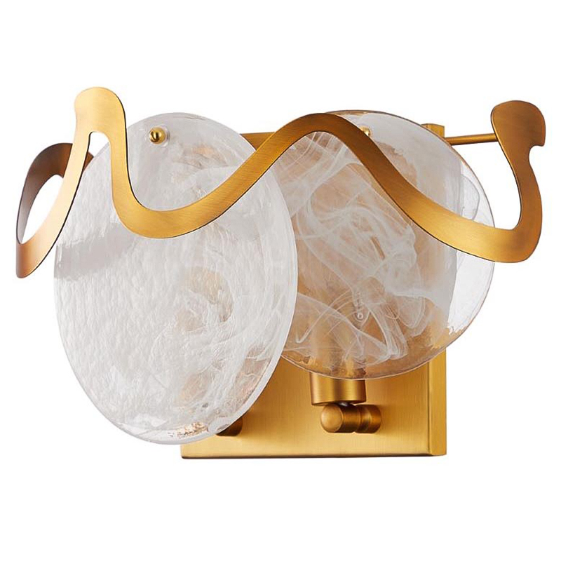 Бра Darden Wall Lamp Бронза Белый Бра Darden Wall Lamp Бронза Белый в Волгограде | Loft Concept