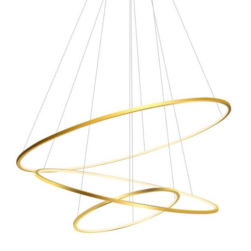 Люстра Три Кольца Ring Horizontal Quintet Gold 3 Золотой Люстра Три Кольца Ring Horizontal Quintet Gold 3 Золотой в Волгограде | Loft Concept