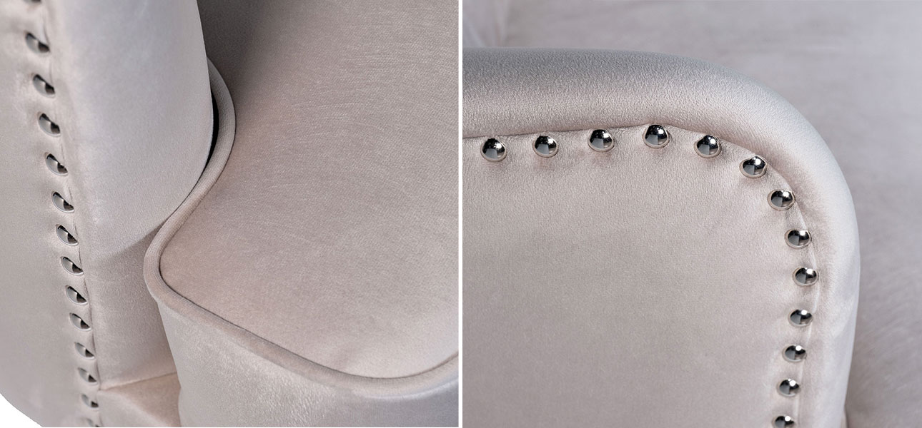 Кресло Snake light grey - фото №1