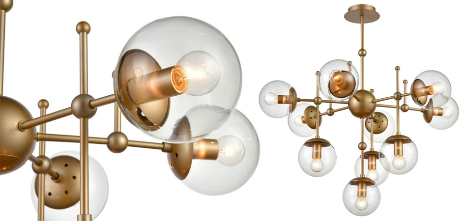 Люстра Gold Balls Chandelier 10 Люстра Gold Balls Chandelier 10 - Loft-Concept в Волгограде