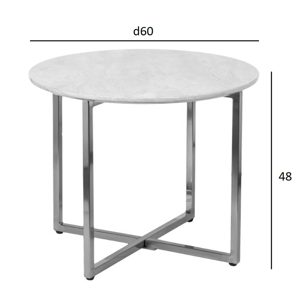 Столик журнальный круглый с черной столешницей Marsali Coffee Table Столик журнальный круглый с черной столешницей Marsali Coffee Table в Волгограде