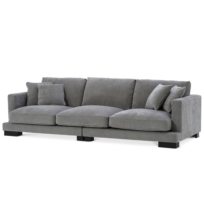 Диван Eichholtz Sofa Tuscany grey Серый Черный Диван Eichholtz Sofa Tuscany grey Серый Черный в Волгограде | Loft Concept