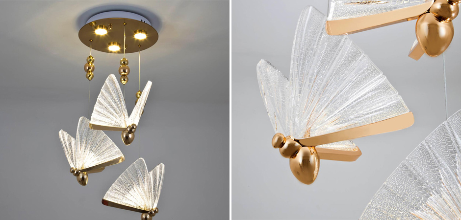 Тройной Подвесной Светильник Butterfly Тройной Подвесной Светильник Butterfly - Loft-Concept в Волгограде