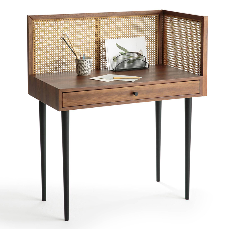 Рабочий стол Agnar Wicker Table Орех Рабочий стол Agnar Wicker Table Орех в Волгограде | Loft Concept