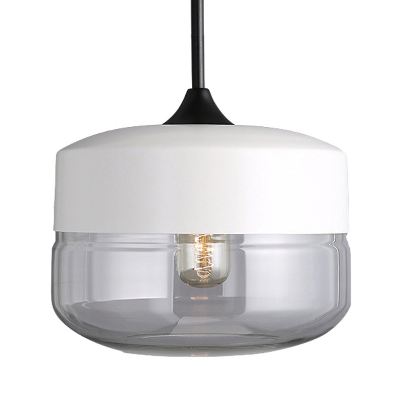 Подвесной светильник Hanglamp zwart glas White II Белый Прозрачное Стекло Подвесной светильник Hanglamp zwart glas White II Белый Прозрачное Стекло в Волгограде | Loft Concept