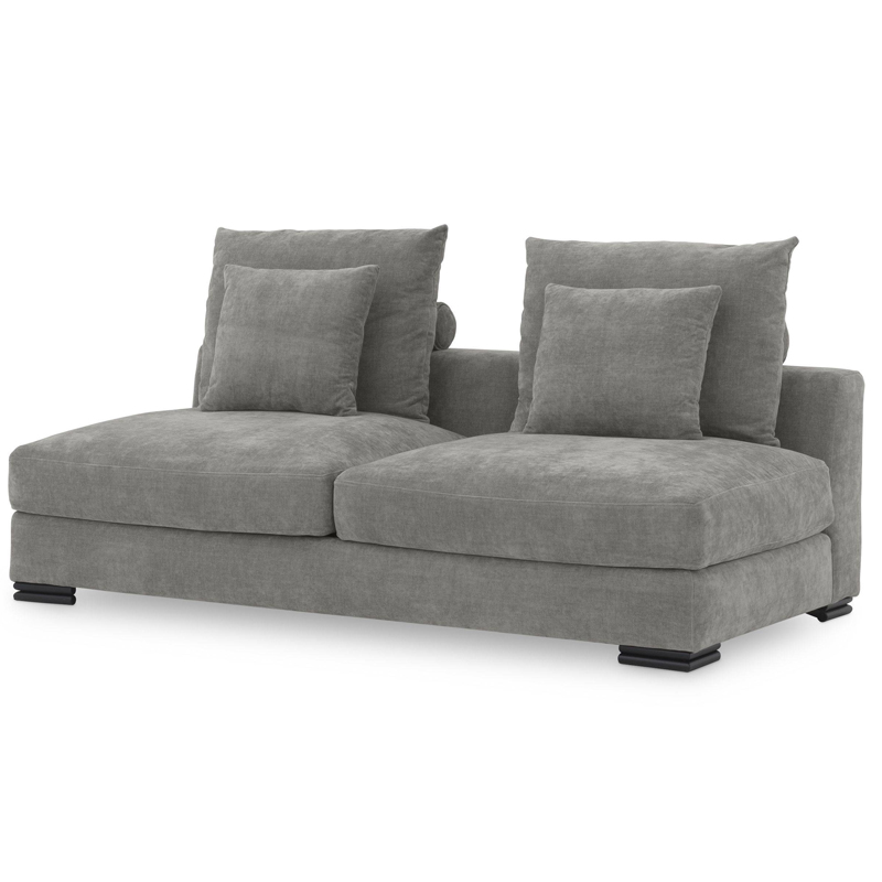 Диван Eichholtz Sofa Clifford 2-Seater grey Серый Черный в Волгограде | Loft Concept 