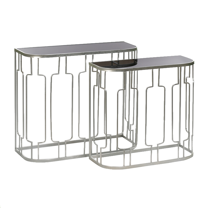 Консоль Frame Metallic Silver Серый Серебряный Консоль Frame Metallic Silver Серый Серебряный в Волгограде | Loft Concept