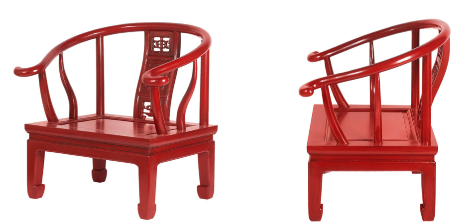 Кресло для медитации Chinese Armchair Red Кресло для медитации Chinese Armchair Red - Loft-Concept в Волгограде