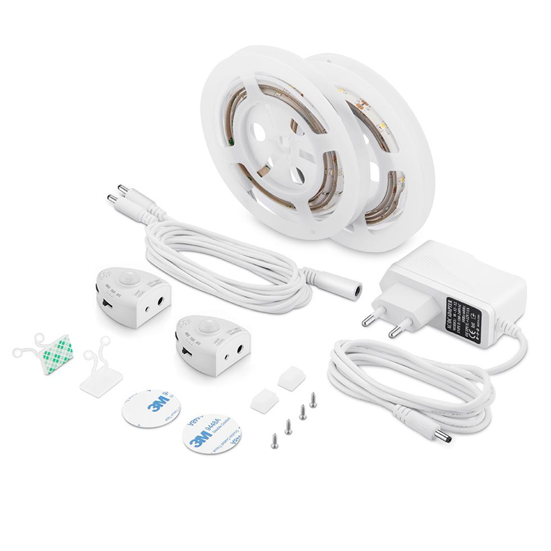 Комплект светодиодной ленты 2,4W/m 30LED/m 2835SMD теплый белый 2х1,2M Белый в Волгограде | Loft Concept 