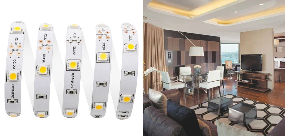 Светодиодная лента 7,2W/m 30LED/m 5050SMD теплый белый 5M Светодиодная лента 7,2W/m 30LED/m 5050SMD теплый белый 5M - Loft-Concept в Волгограде