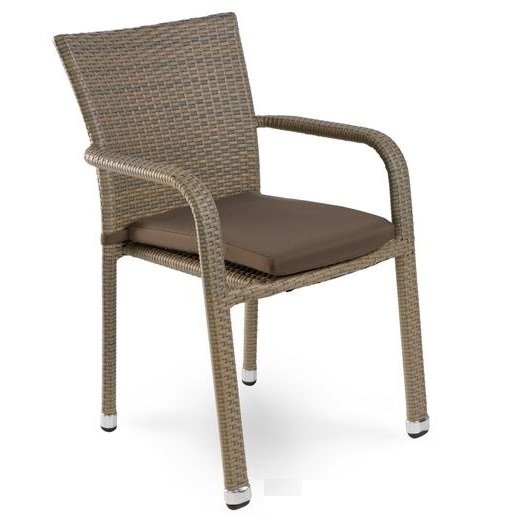 Стул Rottan chair beige Бежево-серый Стул Rottan chair beige Бежево-серый в Волгограде | Loft Concept