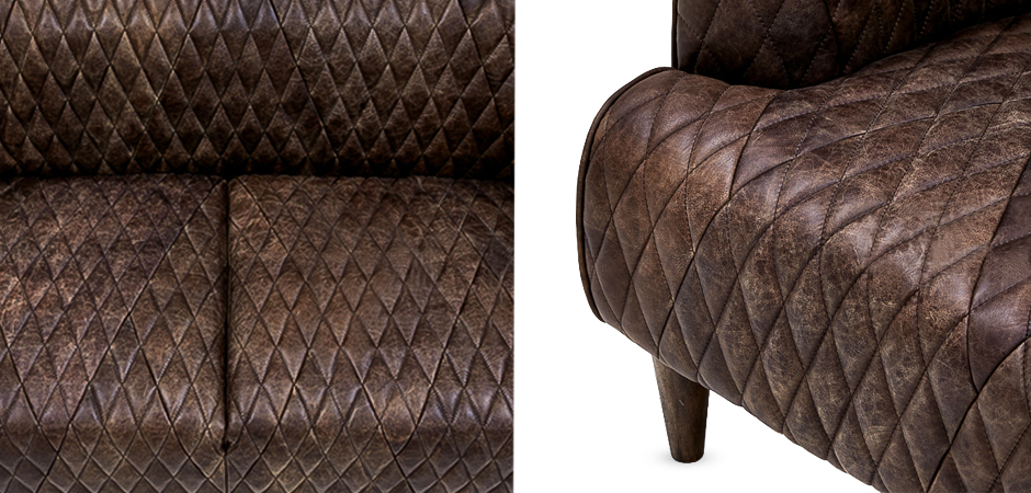 Диван Rhombuses Upholstery Triple Sofa Диван Rhombuses Upholstery Triple Sofa - Loft-Concept в Волгограде