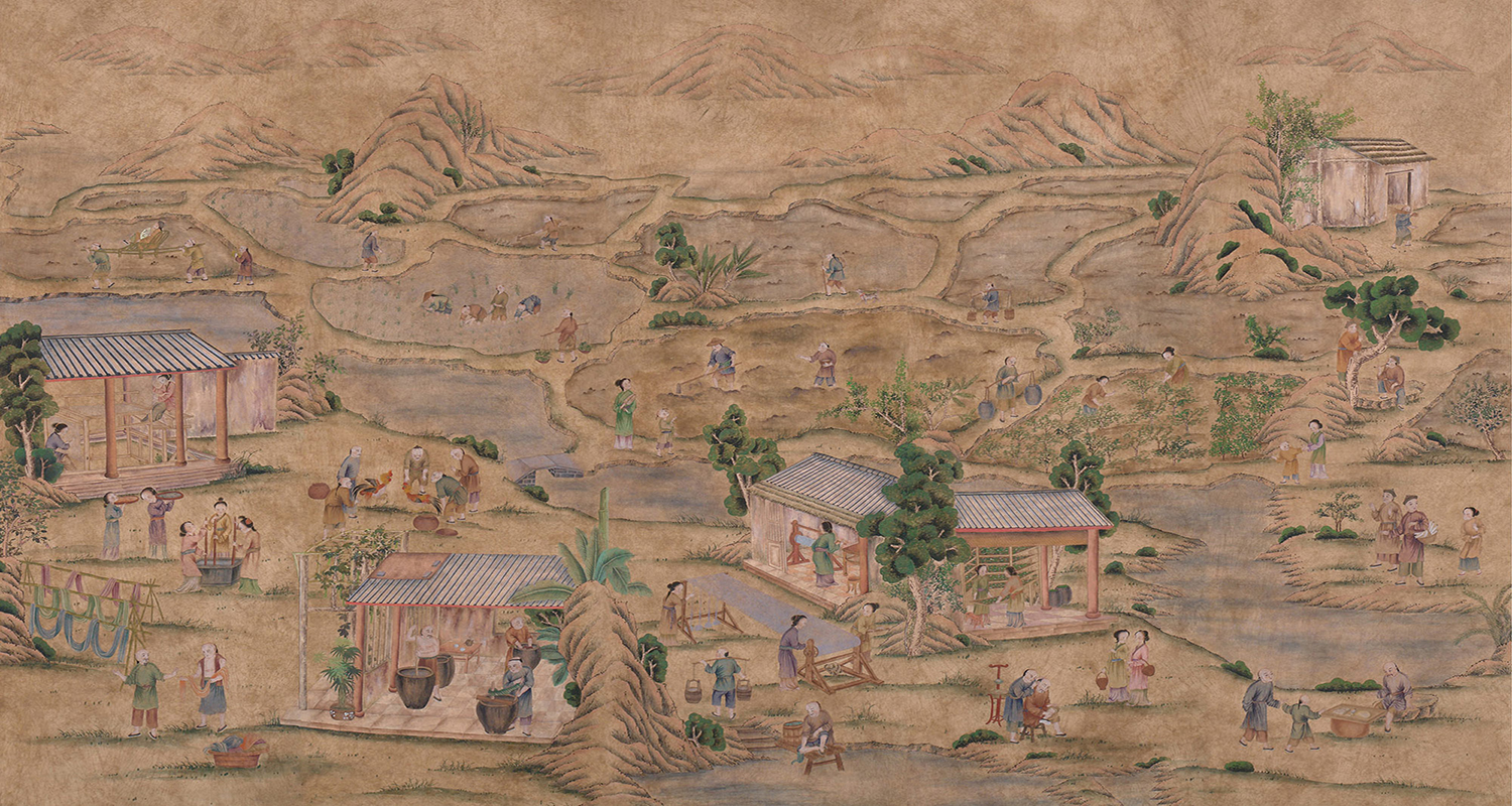 Обои ручная роспись Coutts Mahogany - фото