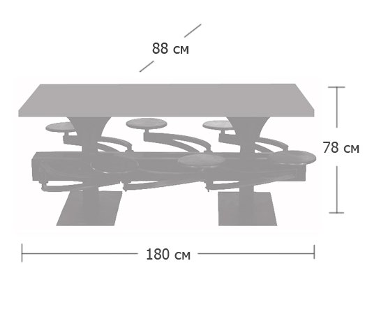 Обеденный стол Perrin Communal Table Loft Обеденный стол Perrin Communal Table Loft в Волгограде