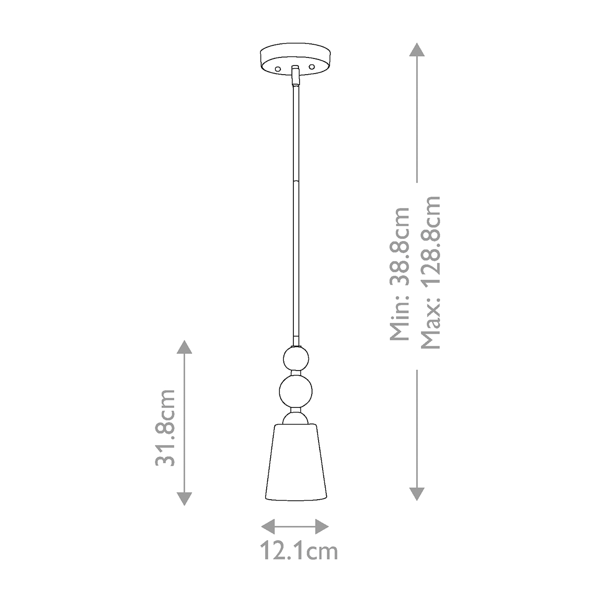 Подвесной светильник с матовым стеклянным коническим плафоном в современном стиле Hinkley в Волгограде
