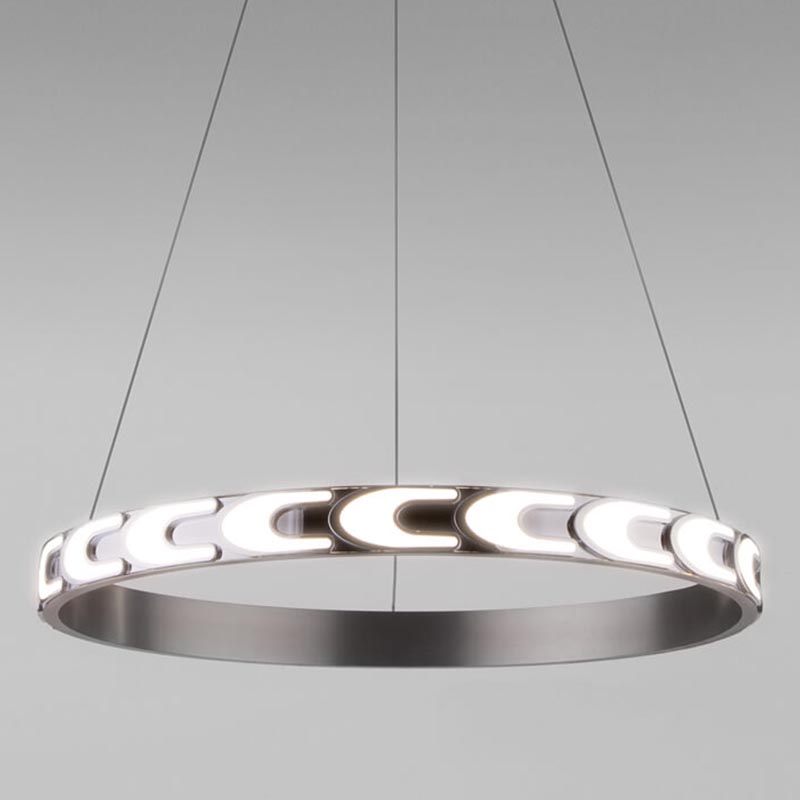 Люстра Maoris Ring Horizontal Chandelier D60 Никель Сатин Люстра Maoris Ring Horizontal Chandelier D60 Никель Сатин в Волгограде | Loft Concept