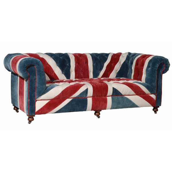 William Sofa Union Jack Velvet Andrew Martin Мульти William Sofa Union Jack Velvet Andrew Martin Мульти в Волгограде | Loft Concept