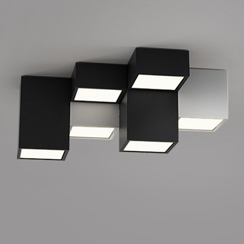Комбинация из 7-ти геометрических потолочных светильников Seven Geometric Lamps Черный Белый Комбинация из 7-ти геометрических потолочных светильников Seven Geometric Lamps Черный Белый в Волгограде | Loft Concept