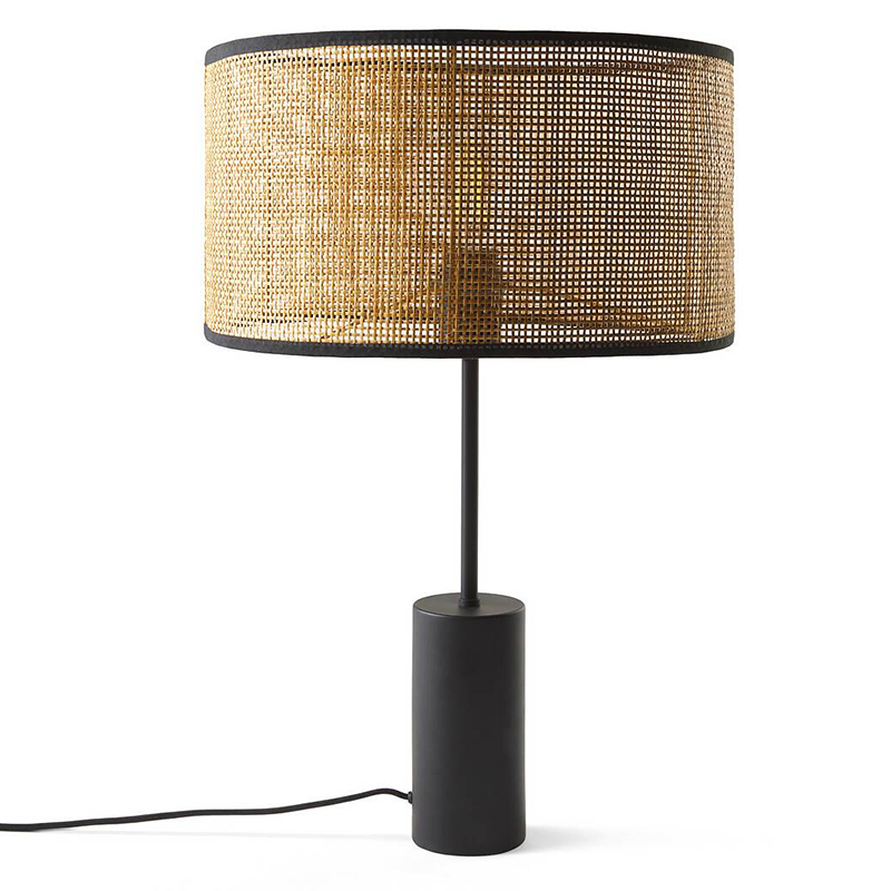 Настольная лампа Solvei Wicker Table lamp Черный Коричневый Настольная лампа Solvei Wicker Table lamp Черный Коричневый в Волгограде | Loft Concept