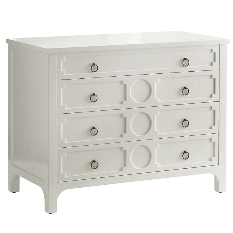 Комод с 4-мя ящиками Lawrence chest of drawers White Белый Белый в Волгограде | Loft Concept 