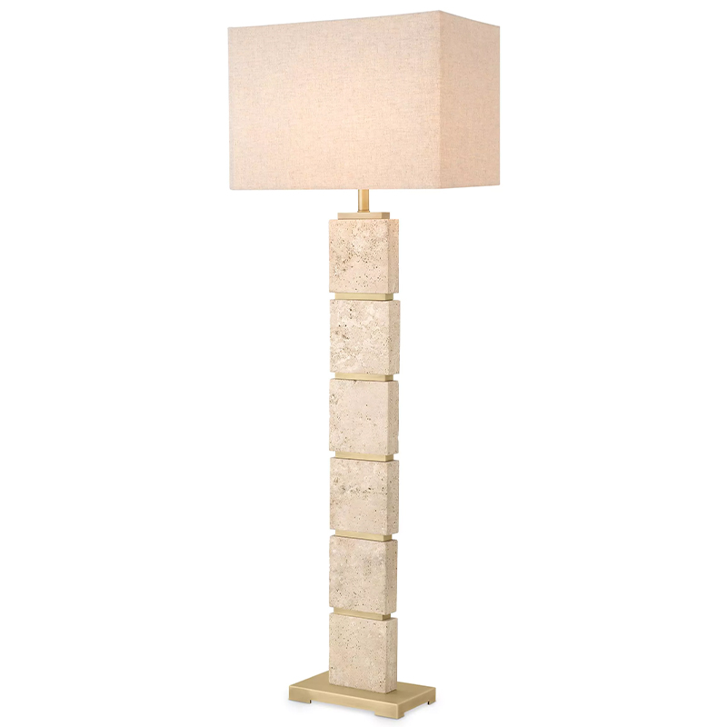 Торшер Eichholtz Floor Lamp Newton Бежево-серый Латунь Торшер Eichholtz Floor Lamp Newton Бежево-серый Латунь в Волгограде | Loft Concept