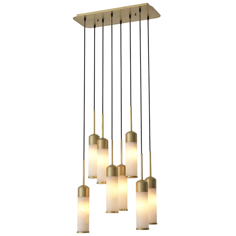 Люстра Eichholtz Chandelier Eos Латунь Бежевый Белый Люстра Eichholtz Chandelier Eos Латунь Бежевый Белый в Волгограде | Loft Concept