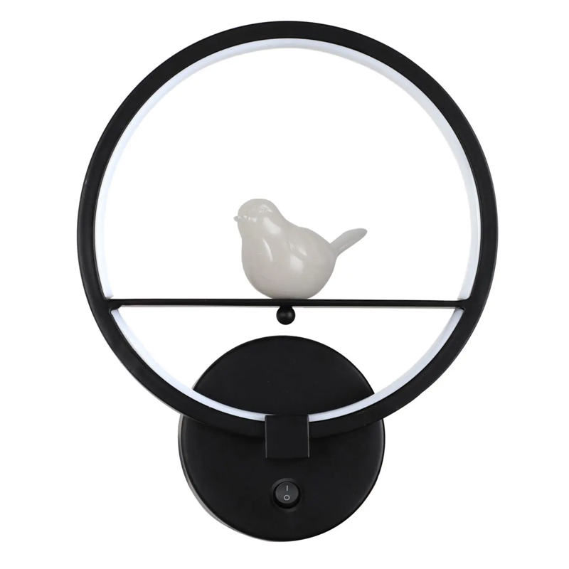 Бра Bird Ring Sconce black Черный Бра Bird Ring Sconce black Черный в Волгограде | Loft Concept