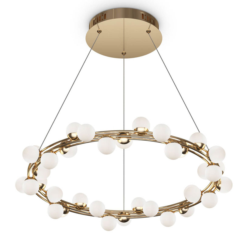 Люстра Berries Chandelier 60 Золотой Белый Люстра Berries Chandelier 60 Золотой Белый в Волгограде | Loft Concept