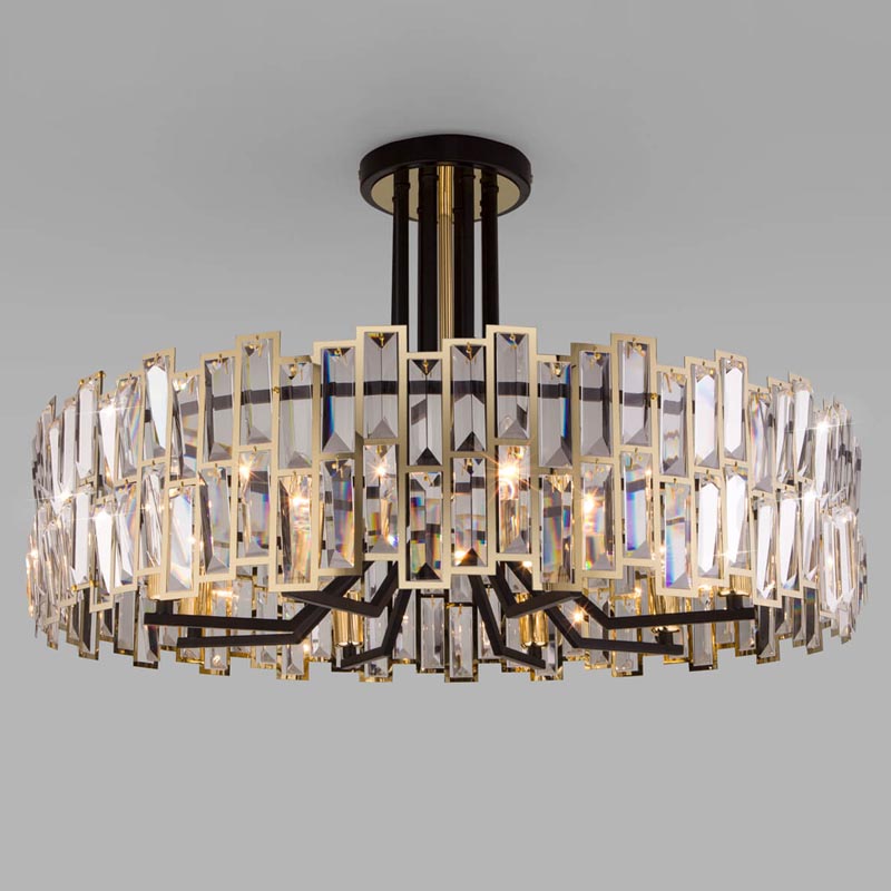 Потолочная люстра Darkness Chandelier gold 71 Черный Прозрачный (Transparent) Золотой Потолочная люстра Darkness Chandelier gold 71 Черный Прозрачный (Transparent) Золотой в Волгограде | Loft Concept