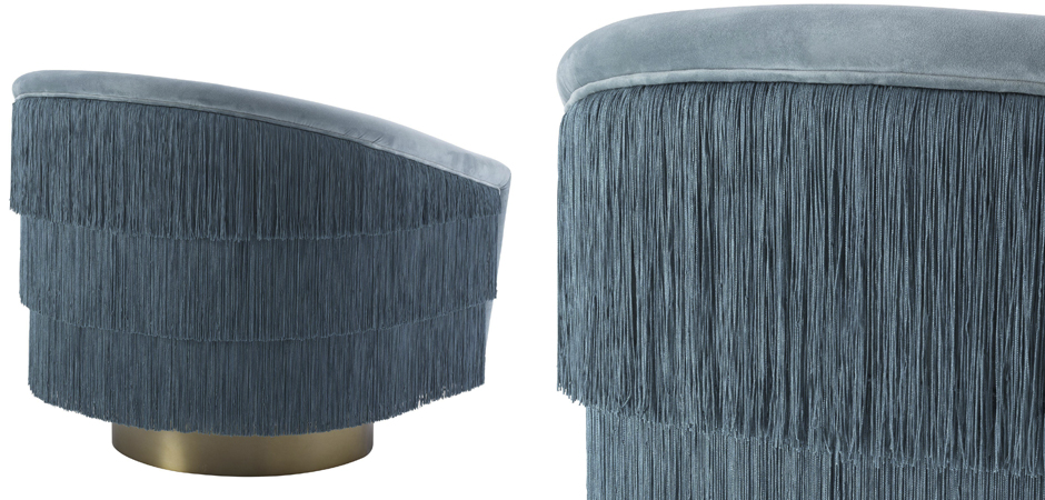 Кресло Eichholtz Swivel Chair Le Vante blue Кресло Eichholtz Swivel Chair Le Vante blue - Loft-Concept в Волгограде