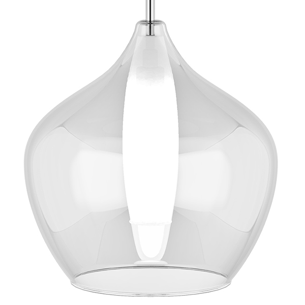 Подвесной светильник Candiano Transparent One II Прозрачный Хром Подвесной светильник Candiano Transparent One II Прозрачный Хром в Волгограде | Loft Concept