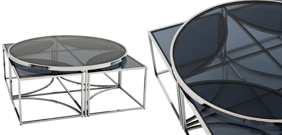Кофейный стол Eichholtz Coffee Table Padova Stainless steel Кофейный стол Eichholtz Coffee Table Padova Stainless steel - Loft-Concept в Волгограде