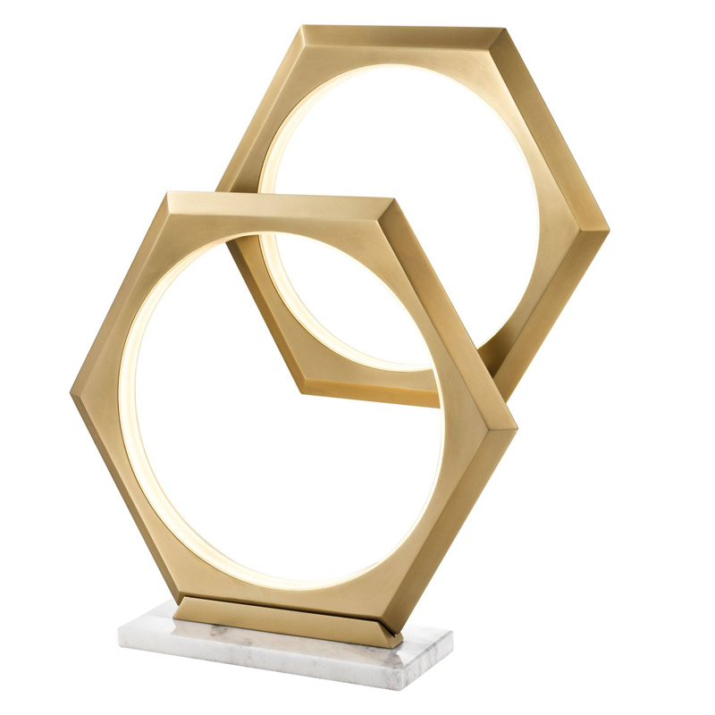 Настольная лампа Eichholtz Table Lamp Hexum Латунь Античная полированная Белый Мрамор Bianco Настольная лампа Eichholtz Table Lamp Hexum Латунь Античная полированная Белый Мрамор Bianco в Волгограде | Loft Concept