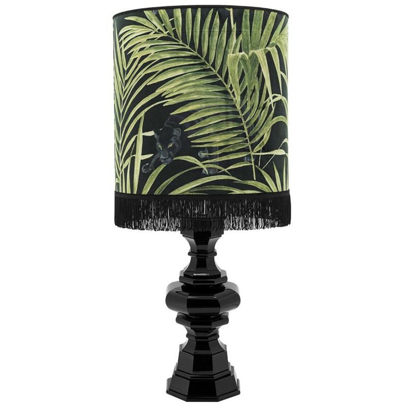 Настольная лампа Table Lamp Empire Velvet Black Green Зеленый Черный в Волгограде | Loft Concept 