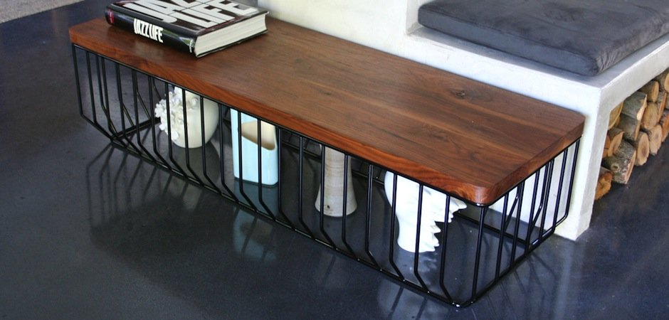 Банкетка-столик Reza Feiz Wired Bench Банкетка-столик Reza Feiz Wired Bench - Loft-Concept в Волгограде