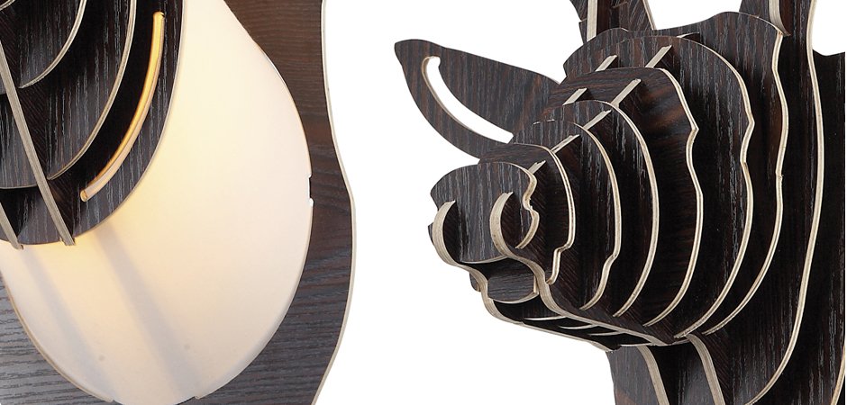 Бра Олень Cardboard Deer Wall Lamp dark - Loft-Concept в Волгограде