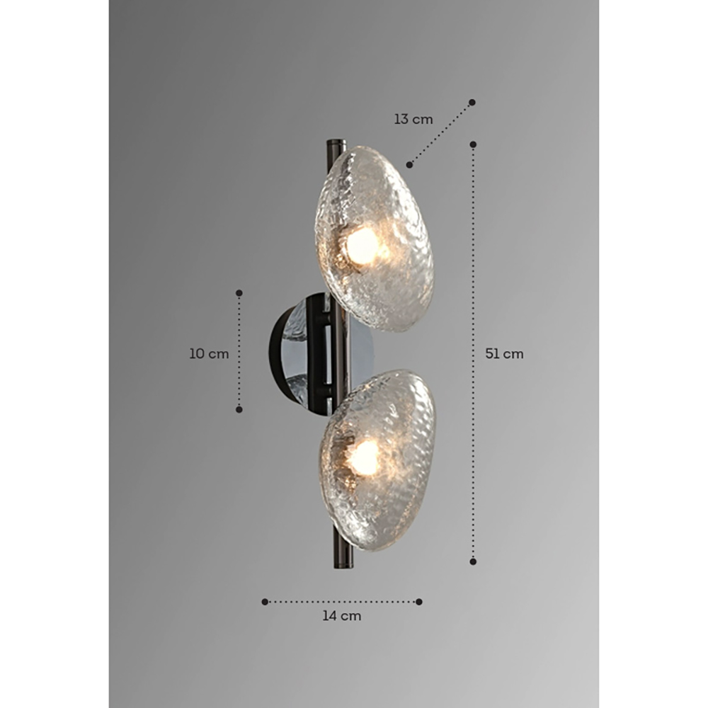 Бра LINDIS FROST LONG WALL 2 лампы Прозрачное стекло в Волгограде