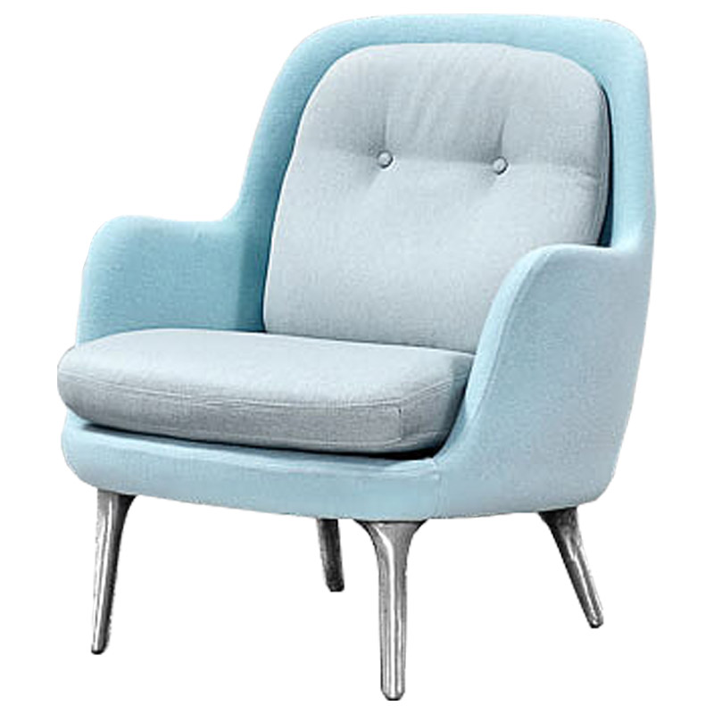 Кресло Bento Chair II Голубой пастельный Серебряный Кресло Bento Chair II Голубой пастельный Серебряный в Волгограде | Loft Concept