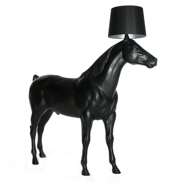 Торшер Moooi Horse Lamp Черный матовый в Волгограде | Loft Concept 