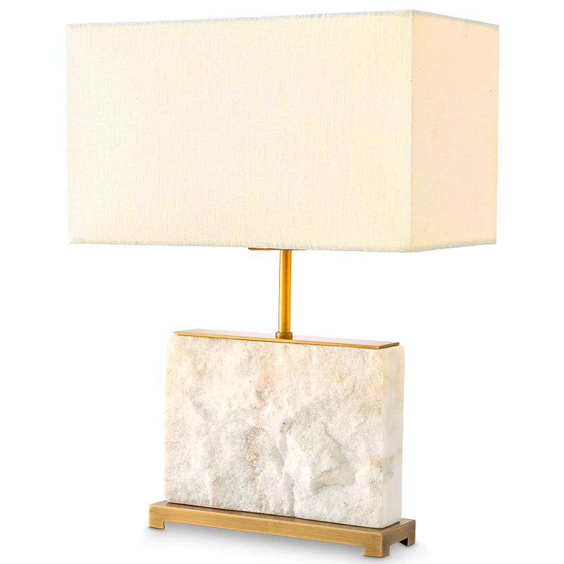 Настольная лампа Eichholtz Table Lamp Newton S Marble Белый Мрамор Bianco Латунь Кремовый Настольная лампа Eichholtz Table Lamp Newton S Marble Белый Мрамор Bianco Латунь Кремовый в Волгограде | Loft Concept
