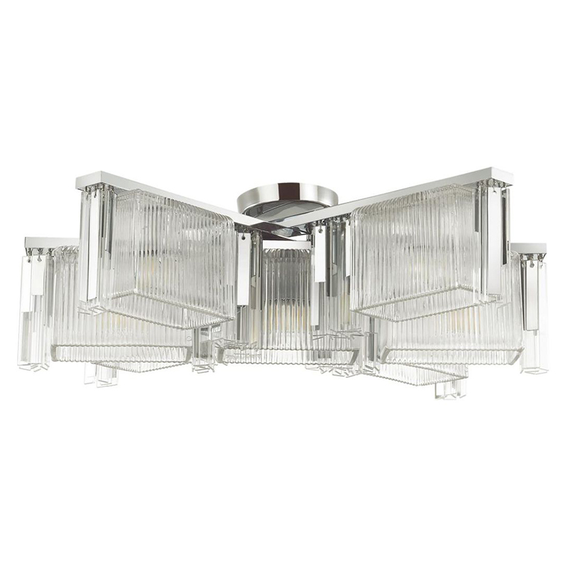 Люстра Madelen Chrome Chandelier 7 Хром Прозрачный (Transparent) Люстра Madelen Chrome Chandelier 7 Хром Прозрачный (Transparent) в Волгограде | Loft Concept