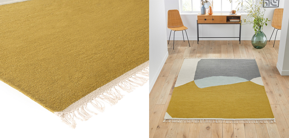 Ковер Сarpet with Fringe шерсть и хлопок Ковер Сarpet with Fringe шерсть и хлопок - Loft-Concept в Волгограде